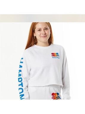 Aviator Nation White Sweatshirt Size M